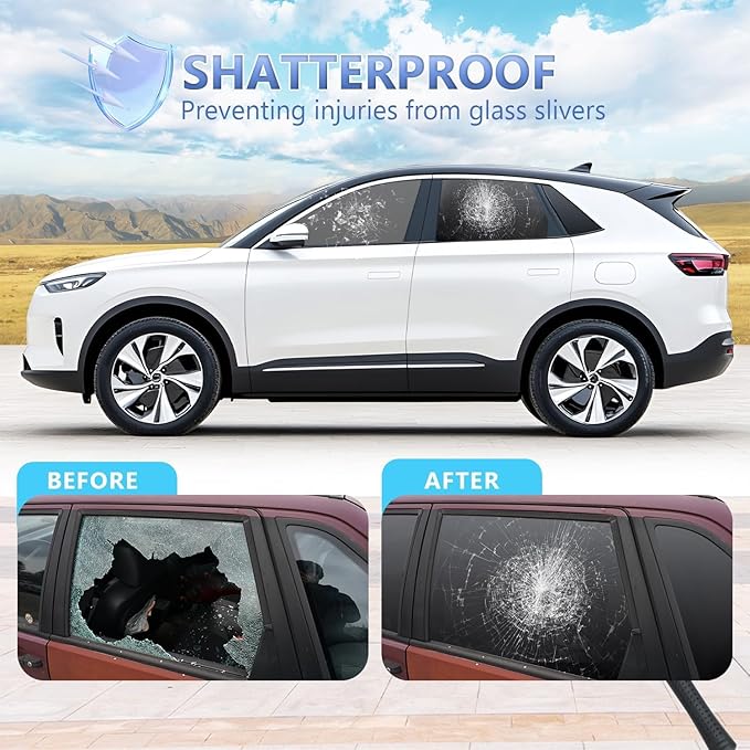 Window Tint Film for Cars, Ceramic Window Tints, Blocks 99% UV & IR Rays, Heat Resistant Anti Glare Film for Windshield, Scratch Resistant Sun Shade Auto Tint Roll (35% VLT, 20in x 10ft)