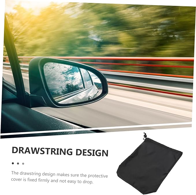 GALPADA 8pcs Rear View Mirror Covers Side Mirror Protective Covers for Cars Design Drawstring for Vehicles