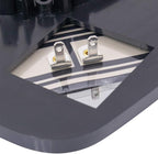 TRQ Passenger Side Heated Mirror Glass Snap On Compatible with 2011-2022 Jeep Grand Cherokee 2014-2022 Dodge Durango CH132512