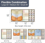 DIMJ Drawer Organizer Clothes 28 Pack - Foldable Baby Organizers and Storage Dresser Organizer for Bedroom, Closet Nursery Or