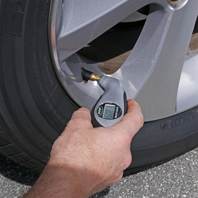 Slime 20017 Tire Pressure Gauge, Digital Gauge, 5-150 PSI