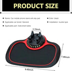 1 PC Multifunctional Car Anti-Slip Mat, PVC Extra Large Pad with Phone Holder, Dashboard Organizer with Temporary Number, Uni