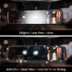 Bling Rhinestone Car Rearview Mirror - Car Accessories Crystal Diamond Decor for Women - Stylish Automotive Interior Accessory (Black)
