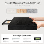 Fun Memories 66 Inch Fireplace Mantel Shelf with Invisible Bracket, 8 Inch Deep Floating Shelf for Living Room, Kitchen, Farm