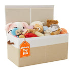 Large Toy Box,83L Foldable Sturdy Toy Storage with Lid,25"x13"x16" Kids Storage Organizer,Toy Chest for Boys&Girls, for Livin