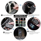 CZC AUTO Digital Tire Pressure Gauge Reader Checker 2 in 1 Accurate Digital PSI Tire Gauge with Tread Depth Gauge Backlit LCD for Car Truck Bicycle Motorcycle, Non-Slip Grip, 0-100 PSI