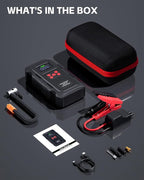 5000A Jump Starter with Air Compressor, Portable Car Battery Jump Starter with 150 PSI Tire Inflator for Up to 10.0L Gas