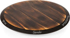 PICNIC TIME Lazy Susan Serving Tray, Wooden Turntable Round Charcuterie Board, Cheese Serving Platter, Rotating Lazy Susan Tu