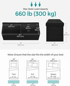 SONGMICS MAZIE Collection - 43 Inches Folding Storage Ottoman Bench, Ottoman Foot Rest, End of Bed Bench, Storage Chest, Load