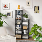 MHXW SXPN Bamboo Free Standing Shoe Rack Shelf Multi Tier Tall Wooden Stackable Shoes Rack Organizer for Closet Front Door En