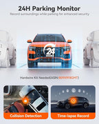 WOLFBOX G850 PRO 4K Mirror Dash Cam with ADAS and BSD, Smart Rear View Mirror with 5.8GHz WiFi, Voice Control, 12 inches Came