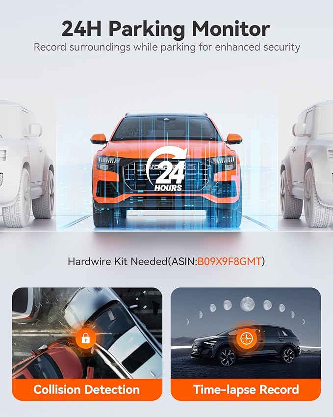 WOLFBOX G850 PRO 4K Mirror Dash Cam with ADAS and BSD, Smart Rear View Mirror with 5.8GHz WiFi, Voice Control, 12 inches Came