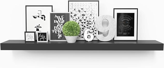 Ballucci Floating Shelf, 36" Wood Wall Shelf with Invisible Brackets for Bathroom, Living Room, Bedroom, Kitchen, Nursery, 6"