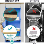 YOUDENOVA Hanging Closet Organizer, 6-Shelf Closet Hanging Storage Shelves, Blue