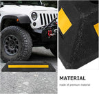 iplusmile Garage Parking Stopper Reflective Wheel Stop Aid for Vehicle Positioning Compact Design for Easy Installation Heavy-Duty Car Stopper for Spaces
