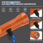 KnLnny Ware Automotive Escape Tool, Window Breaker,Seatbelt Cutter, Car Flashlight, 5 in1 Auto Tactical Gear, USB Charging, M