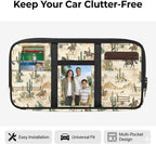Racing Horse Car Sun Visor Organizer, Lightweight Derby Visor Organzier Universal Fit for Trucks, SUVs, Vehicles Zipper Pouch Cars Accessories for Women Men Organizes Essentials