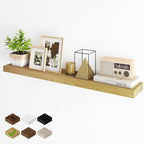 Fun Memories Floating Shelves for Wall, 48Inch Long Floating Shelves Set of 1, Hanging Shelf with Invisible Brackets, Wood Sh