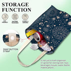 Car Trash Can, Cute Car Trash Bag, Hanging Car Organizer and Storage Bag, Trash Bin for Car Accessories, Vehicle, Travelling, Camping Cute Universe