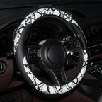 ZHOL Snake Skin Steering Wheel Cover Leather 14.5-15 Inch, Reversible Car Steering Wheel Cover for Women Men, Anti-Slip Desig