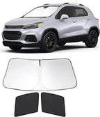 3PCS Car Window Shades Front Windshield Sun Shade Foldable Window Shade Custom Fit for 2013-2023 Che-vrolet Che-vy Trax Car Shades for Front Windows Anti-UV Rays Block Heat