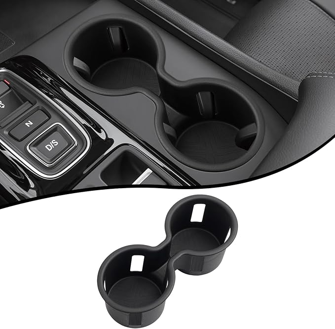 Autorder Car Cup Holder for Honda Pilot 2023-2025/Passport Ridgeline 2024-2025 2026 Accessories Water Cup Holders TPE Durable Cup Holder Insert for Pilot