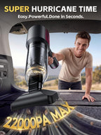 REWONDER Car Vacuum Cleaner High Power, 22000Pa Vacuum Cleaner & 110000RPM Air Duster, Handheld Vacuum with 7800mAh Battery f