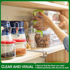Consevisen Shelf Dividers for Closet Organization and Storage, 12 Pack Acrylic Clear Closet Shelf Dividers for Wood Shelves, 