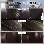 Dark Brown Leather Recoloring Balm with 100ml Mink Oil,Leather Couch Scratch Remover,Leather Repair kit for Vinyl Furniture a