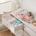 DIMJ Drawer Organizer Clothes Storage- 18 Pack Baby Dresser Organizer for Nursery, Foldable Closet Drawer Organizer Bins for 