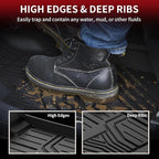 LASFIT Floor Mats for Honda Odyssey 2026 2025 2024 2023 2022 2021 2020 2019 2018 Mini Passenger Van, All Weather TPE Car Liners,1st & 2nd & 3rd Row (EX-L/Elite/Touring/Sport-L/Sport/EX/LX)