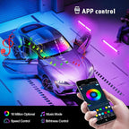Dreamcolor Interior Car Lights, WEBUPAR Car Accessories 6 in 1 Car LED Strip Lights with APP Control and 213 Modes, 175 inches 593 LEDs Acrylic Fiber Optic Lights, RGB Neon Light Kits