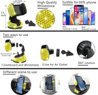 NBTEPEM 27 PCs Yellow Bling Car Accessories Set for Women, Steering Wheel Covers Universal Fit 15 Inch, Bling License Plate Frame, Bling Phone Holder, Bling Car Coasters (Yellow Diamond)