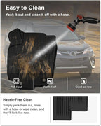 KIWI MASTER Floor Mats & Cargo Mat for 2013-2018 Toyota RAV4 (Non-Hybrid), OEM Replacement PT908-42165-20, All Weather Car Mats, Heavy Duty TPE Floor Liners, Front & Rear & Tray Trunk Mat Set, Black