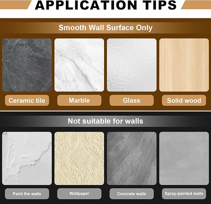 Wall Mount Adhesive Medicine Cabinet,Waterproof Small Bathroom Wall Cabinet with Detachable Partitions,Self Adhesive Farmhous