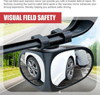 2 PCS Car Blind Spot Mirror, 360 Degree Adjustable Wide Angle Mirror, Double-sided Large Field HD Glass Auxiliary for Free Reversing, Self-adhesive Waterproof Specular Accessories (Black)
