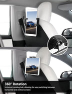 TPARTS Backseat Headrest Tablet Mount Holder for Tesla Model Y & Model 3 All Years (Highland & Juniper Compatible), Fits iPad(Including 12.9" iPad Pro) and Smart Phones Over 4.7"