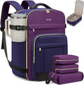 LOVEVOOK 50L Travel Backpack for Women & Men - 18 Inch Carry On Backpack & Personal Item Backpack for Airlines, Spacious and 