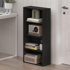 Furinno Basic Book Shelf, 4-Tier Bookcase with Open Shelf, Bookshelf, Cube Storage Organizer, 7 x 17 x 35, for Living Room, B