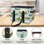 Reusable Grocery Bags Heavy Duty Shopping Bags Foldable Large Tote Bags with Long Handles & Hard Bottom