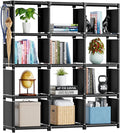 Mavivegue Book Shelf, 12 Cube Storage Organizer, DIY Bookcase, Metal Cube Bookshelf, Cubbies Closet Storage Organizer Shelves