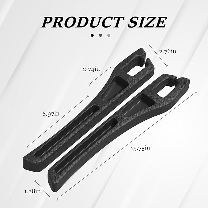 2PCS Car Seat Gap Filler Organizer, Multifunctional Car Gap Filler with Fill and Storage Function for Storing Phones Keys Cards, Universal No Drop Seat Guard for Cars (Black)