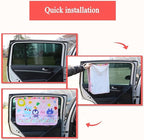 Car Sun Shade for Baby Kids Children 2 Pack Car Side Window Curtain Protector Protects from Sun Glare Heat Blocks UV Rays Glare Car Interior Sun Blocker Blind (Dinosaur)