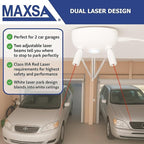 Maxsa 37314-W-RS Dual Parking Aid with Light