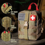 EVERLIT 250 Pieces Survival First Aid Kit IFAK EMT Molle Pouch Survival Kit Outdoor Gear Emergency Kits Trauma Bag for Campin
