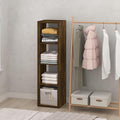 Furinno Cubic Closet Organizers and Storage, 4-Cube Closet Organizer, Vertical Open Shelf Closet Storage, Extra Thick Frame f