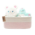 COMFY-HOMI 13" x 8.5" x 5.1" Storage Baskets for Organizing | Cotton Rope Woven Basket | Toy Storage Bin Box | Basket for She