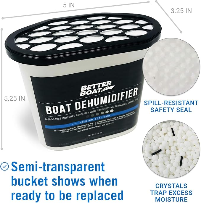 Moisture Absorber 4 Pack with Activated Charcoal Dehumidifier Bucket, Unscented Odor Absorber for Closet Basement Bathroom