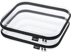 YQBRAO Hard Sided Clear Zipper Case for Storage- Professional-Grade Plastic Clear Zipper Pencil Case,Toy Storage Bins, Toilet
