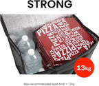 Insulated Bags for Food Delivery (XL Plus) Grocery Shopping Cooler Bag, Pizza Delivery, Hot & Cold Catering Tote, Reusable, Foldable & Heavy Duty (2 Pack, Green)